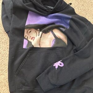 Olivia Rodrigo Sour Tour Black and Purple Graphic Hoodie